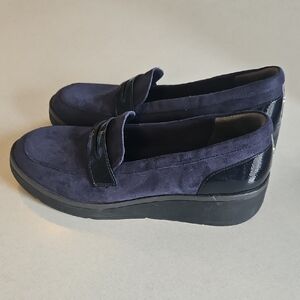 Bzees Fast Track Washable Blue Loafers